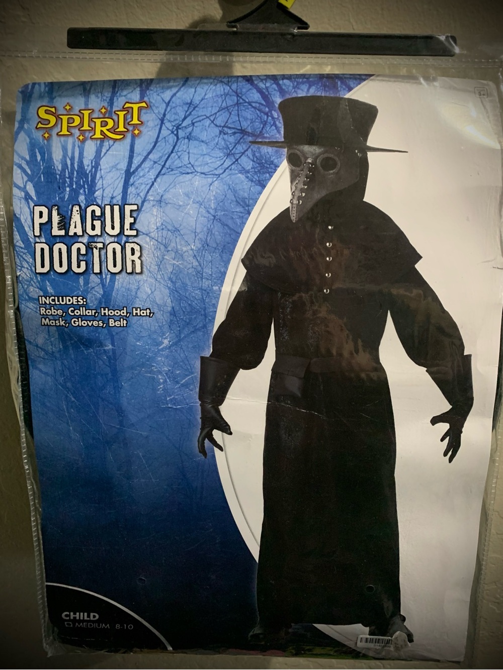 Spirit Plague Doctor Kids Costume - Black